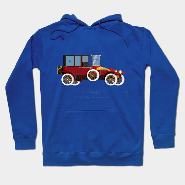 Titanic - Famous Cars Hoodie by Fred Birchal